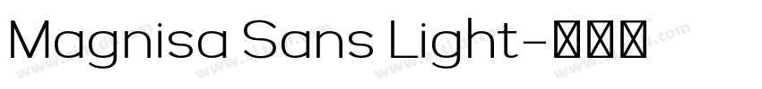 Magnisa Sans Light字体转换